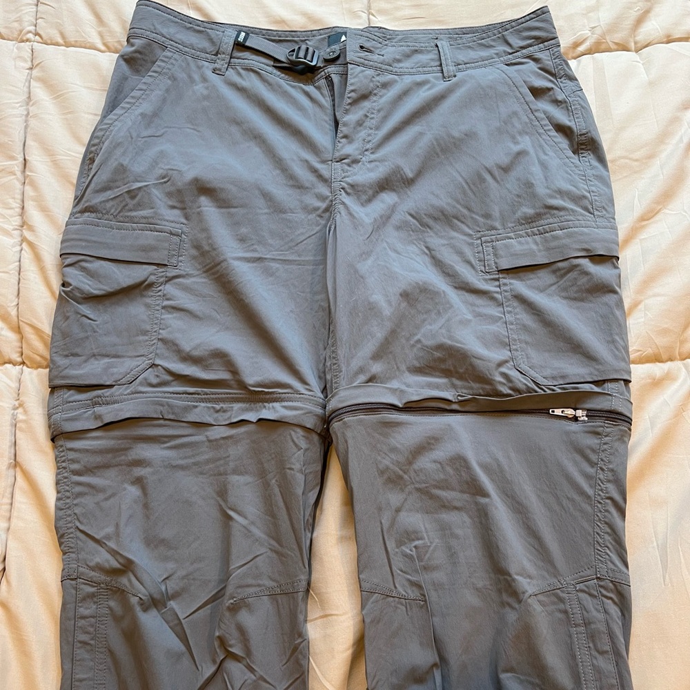 Grey REI CoOp convertible hiking pants